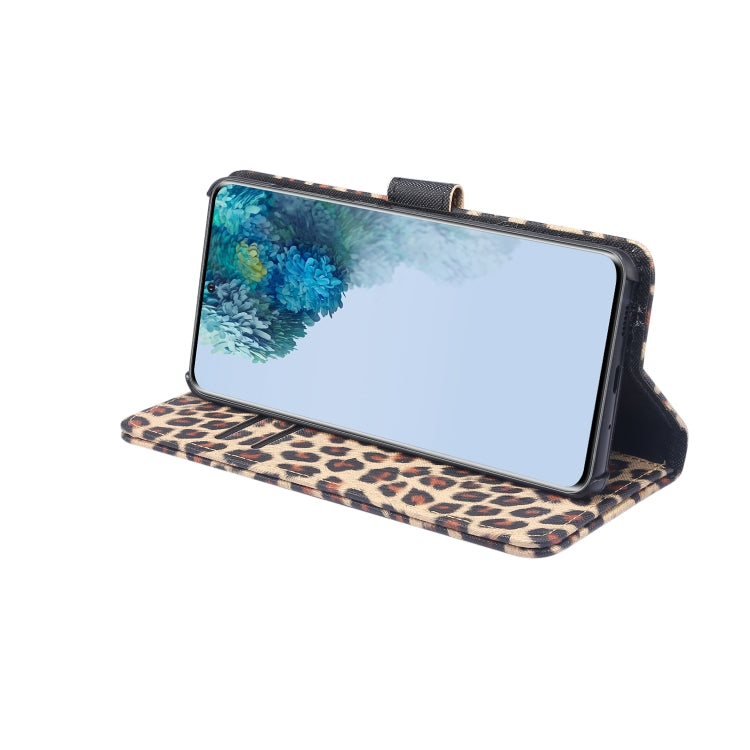 For Galaxy S20 Leopard Pattern Horizontal Flip Leather Case with Holder & Card Slots