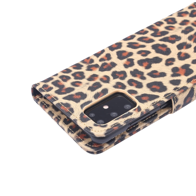 For Galaxy S20 Leopard Pattern Horizontal Flip Leather Case with Holder & Card Slots