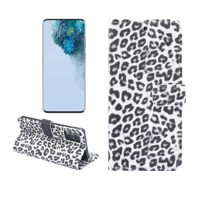 For Galaxy S20 Leopard Pattern Horizontal Flip Leather Case with Holder & Card Slots