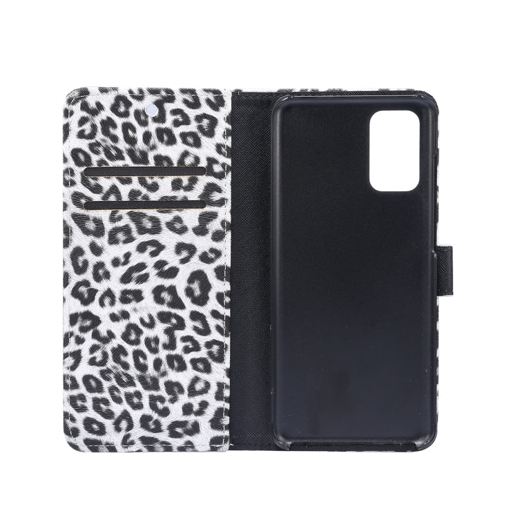 For Galaxy S20 Leopard Pattern Horizontal Flip Leather Case with Holder & Card Slots
