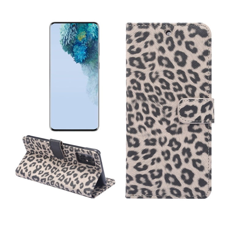 For Galaxy S20 Leopard Pattern Horizontal Flip Leather Case with Holder & Card Slots