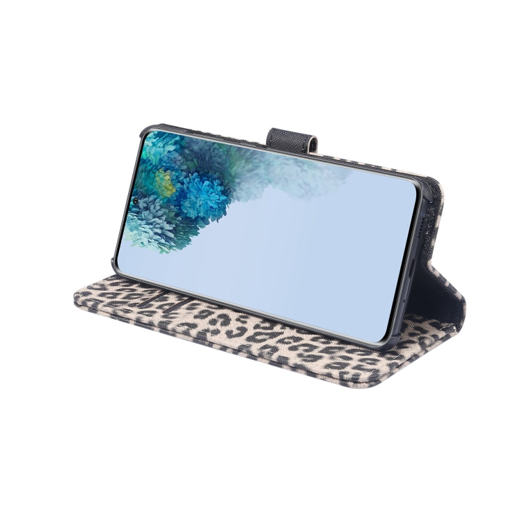 For Galaxy S20 Leopard Pattern Horizontal Flip Leather Case with Holder & Card Slots