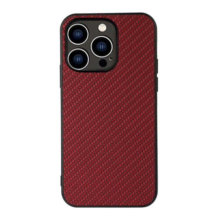 For iPhone 14 Pro Carbon Fiber Texture Phone Case