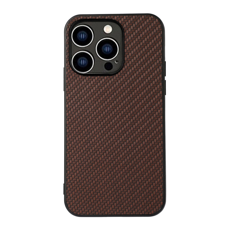 For iPhone 14 Pro Carbon Fiber Texture Phone Case