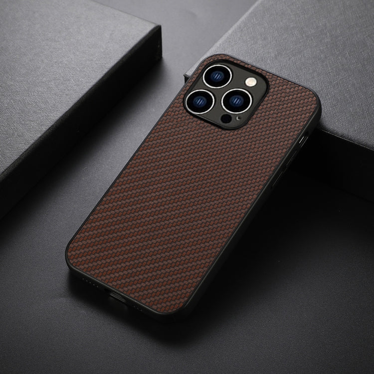 For iPhone 14 Pro Carbon Fiber Texture Phone Case