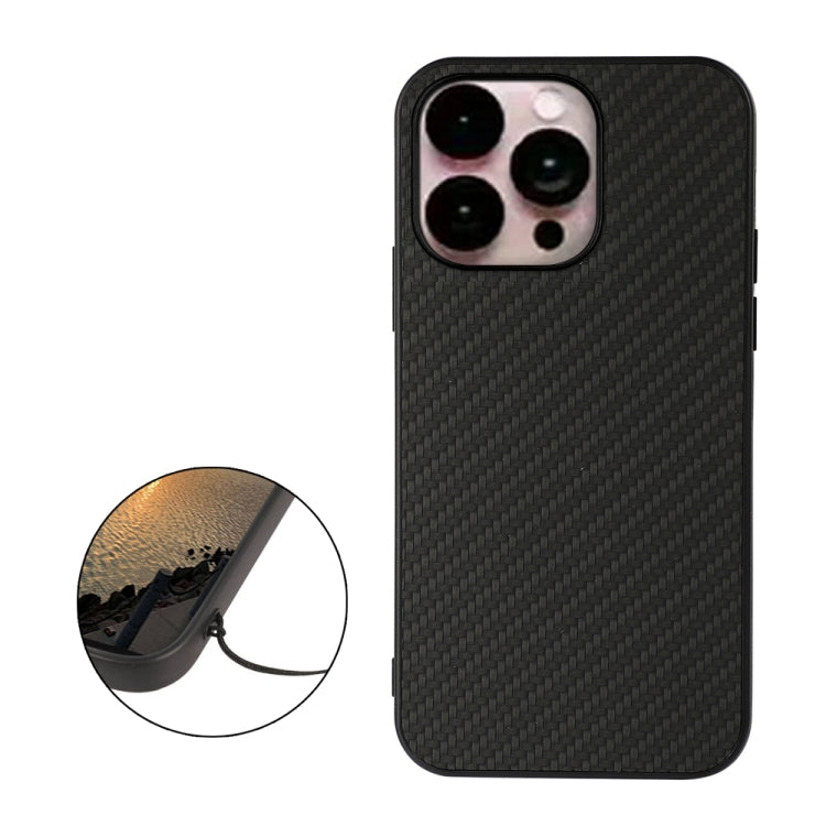 For iPhone 14 Pro Max Carbon Fiber Texture Phone Case