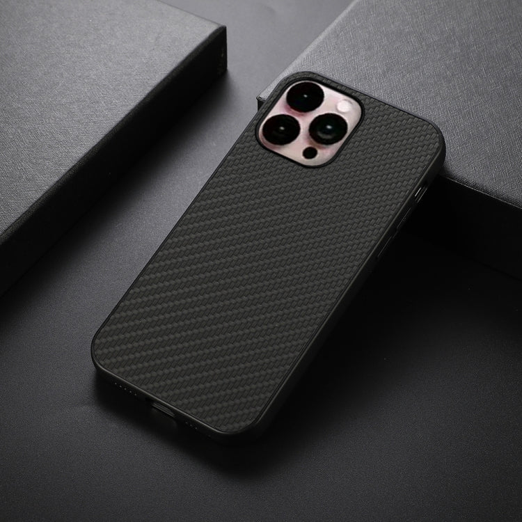 For iPhone 14 Pro Max Carbon Fiber Texture Phone Case