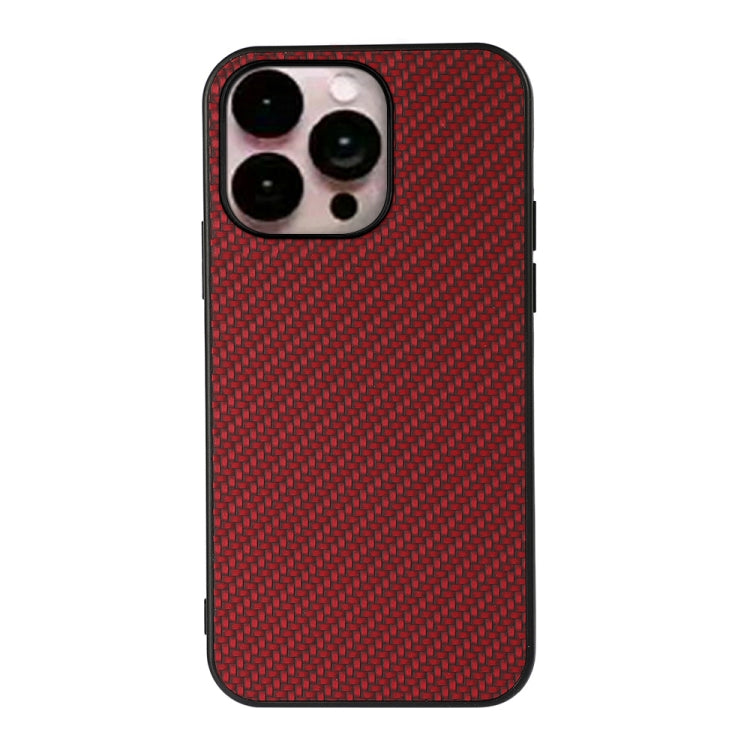 For iPhone 14 Pro Max Carbon Fiber Texture Phone Case