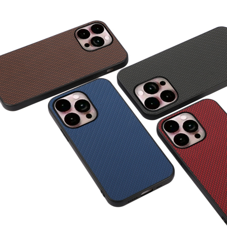 For iPhone 14 Pro Max Carbon Fiber Texture Phone Case