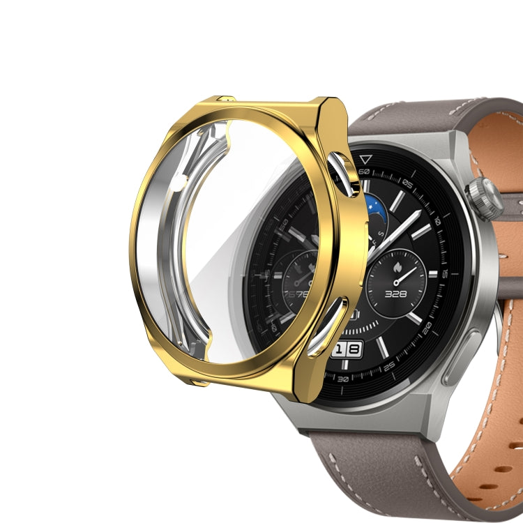 For Huawei Watch GT3 Pro 43mm Electroplating Full Coverage TPU Watch Case