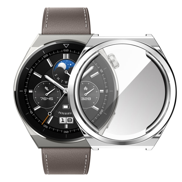 For Huawei Watch GT3 Pro 43mm Electroplating Full Coverage TPU Watch Case