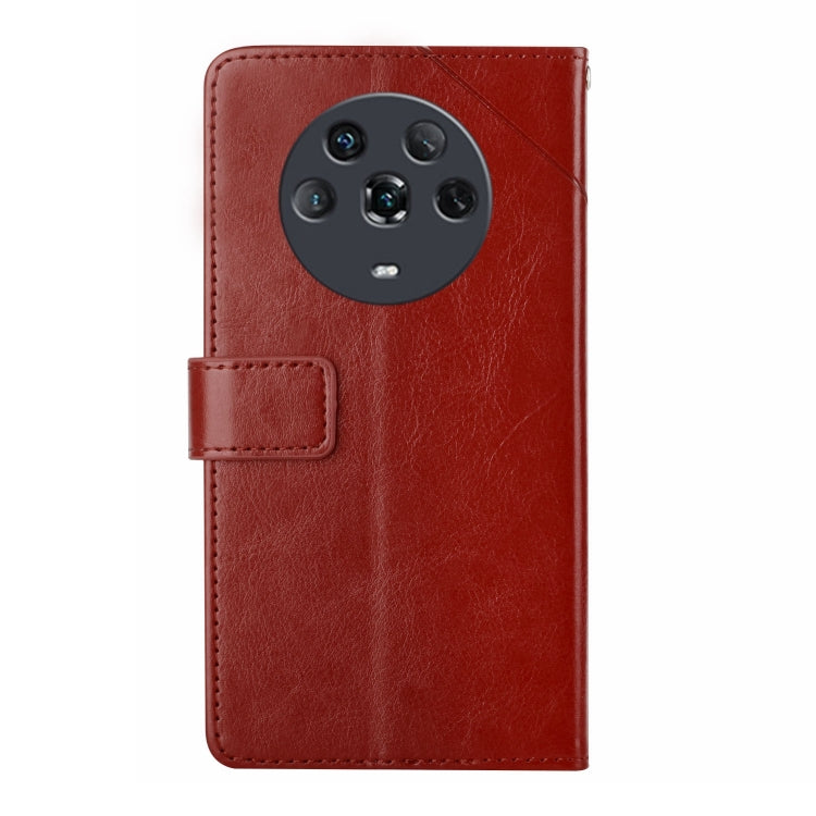 For Honor Magic4 Y Stitching Horizontal Flip Leather Phone Case