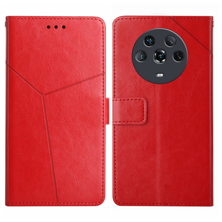 For Honor Magic4 Y Stitching Horizontal Flip Leather Phone Case