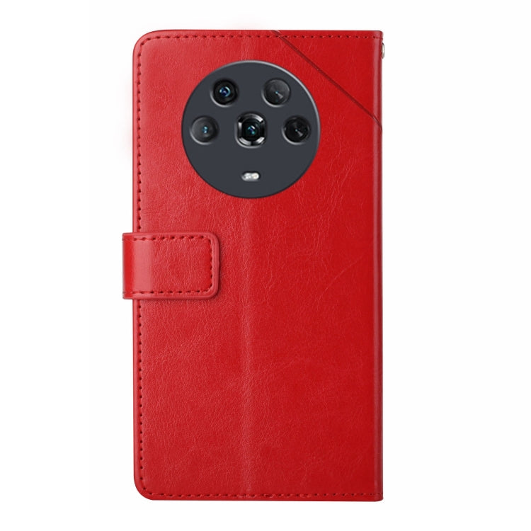 For Honor Magic4 Y Stitching Horizontal Flip Leather Phone Case