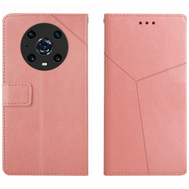 For Honor Magic4 Pro Y Stitching Horizontal Flip Leather Phone Case