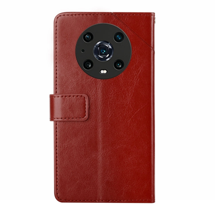 For Honor Magic4 Pro Y Stitching Horizontal Flip Leather Phone Case
