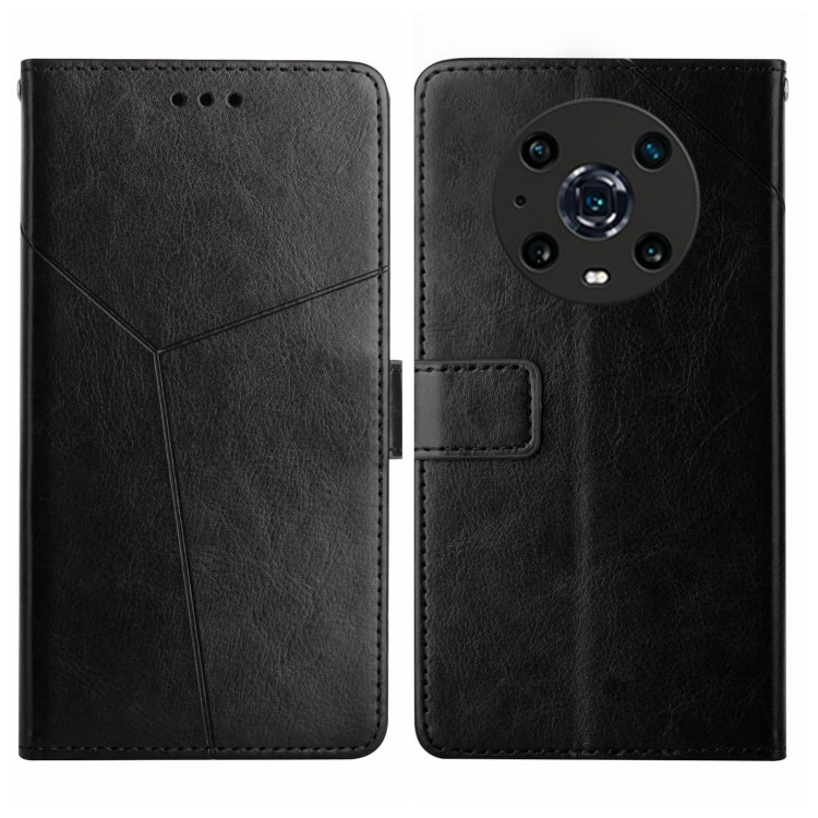 For Honor Magic4 Pro Y Stitching Horizontal Flip Leather Phone Case