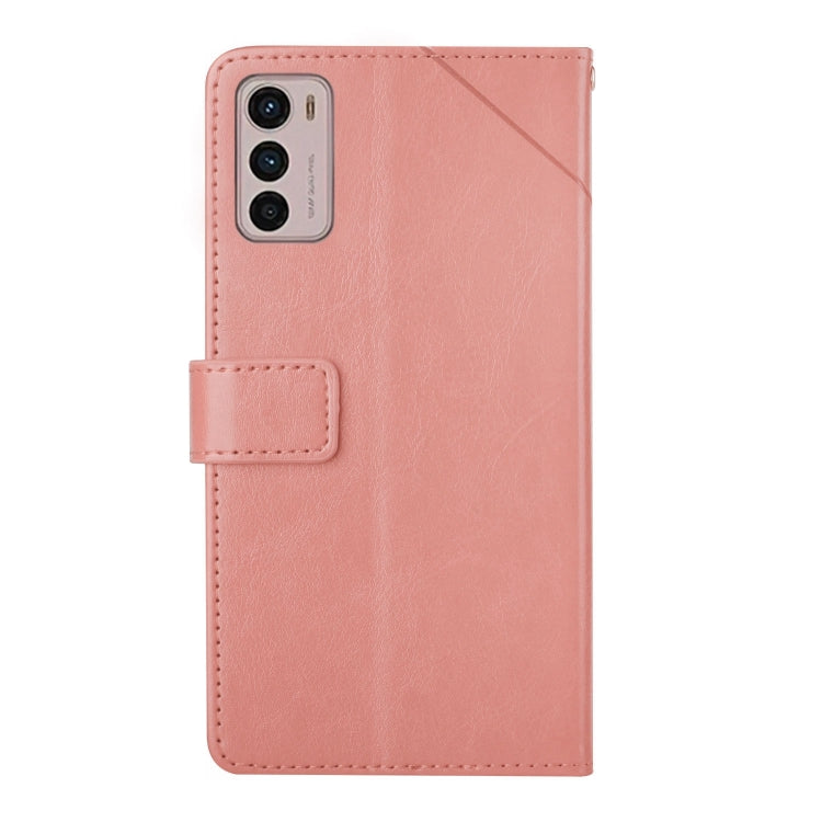 For Motorola Moto G42 Y Stitching Horizontal Flip Leather Phone Case