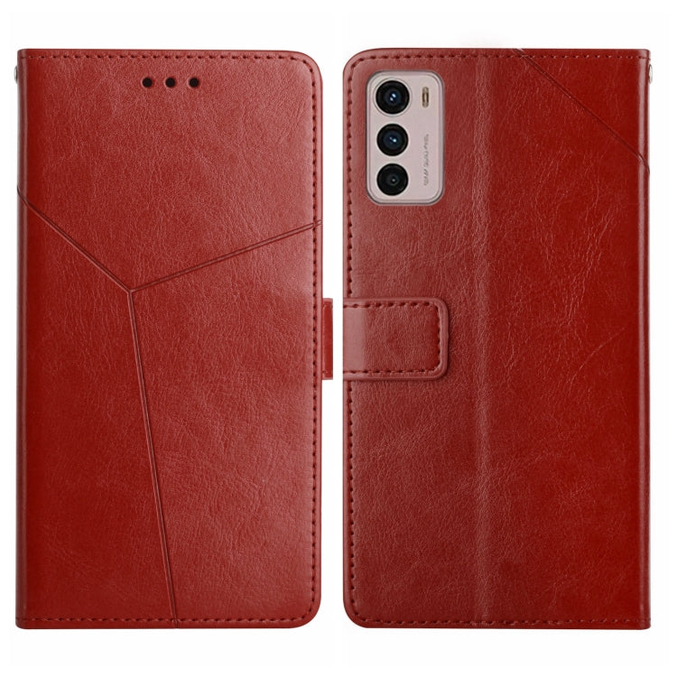 For Motorola Moto G42 Y Stitching Horizontal Flip Leather Phone Case