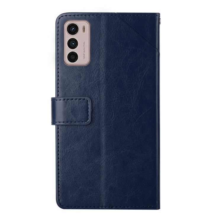 For Motorola Moto G42 Y Stitching Horizontal Flip Leather Phone Case