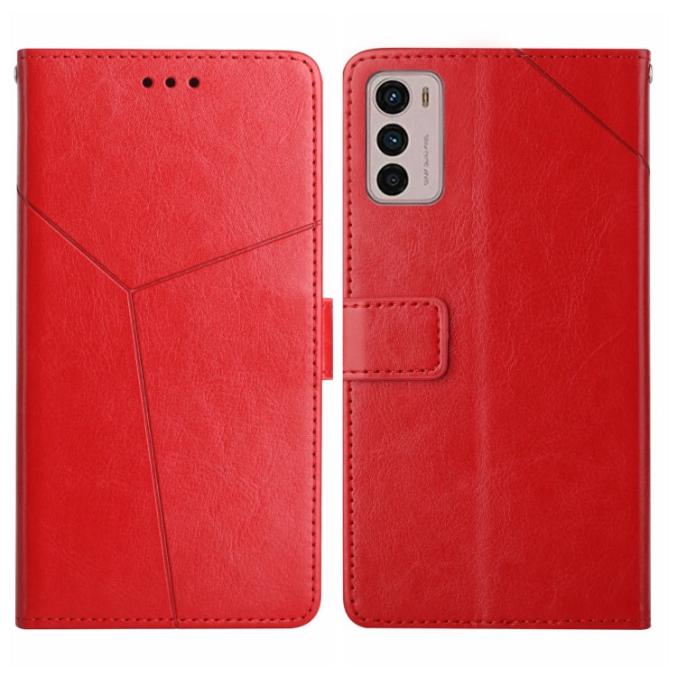 For Motorola Moto G42 Y Stitching Horizontal Flip Leather Phone Case