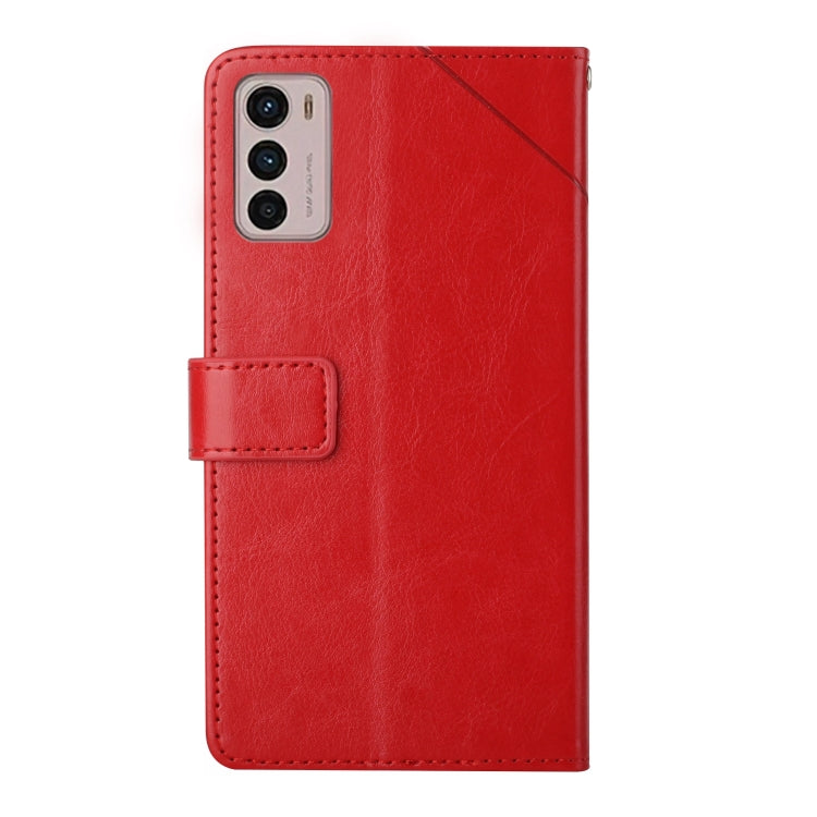 For Motorola Moto G42 Y Stitching Horizontal Flip Leather Phone Case