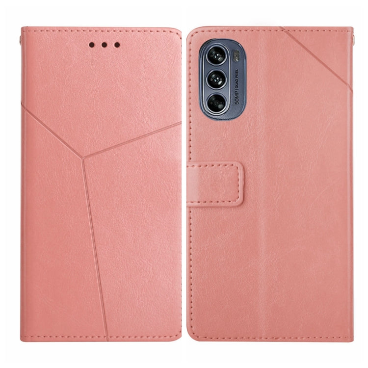 For Motorola Moto G62 5G Y Stitching Horizontal Flip Leather Phone Case