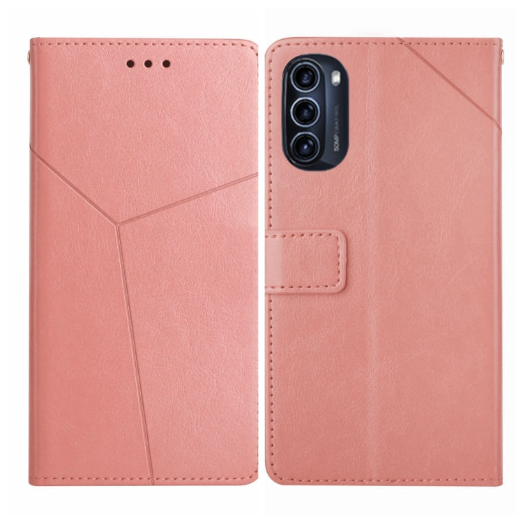 For Motorola Moto G52J 5G Y Stitching Horizontal Flip Leather Phone Case