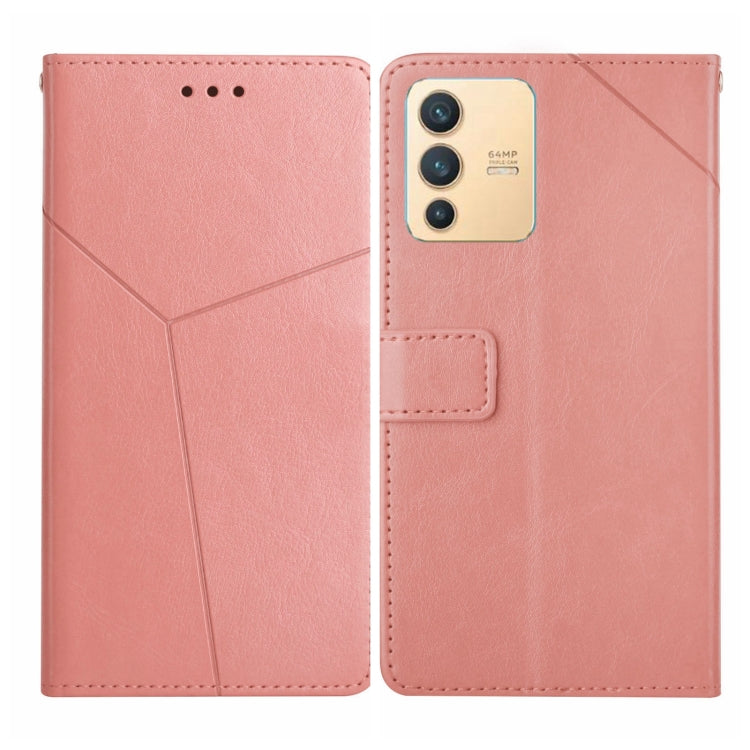 For vivo V23 5G Y Stitching Horizontal Flip Leather Phone Case