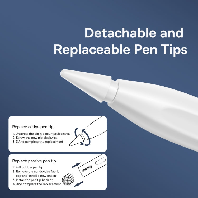Baseus SXBC000102 Smooth Writing Active Stylus + Wireless Version(White)