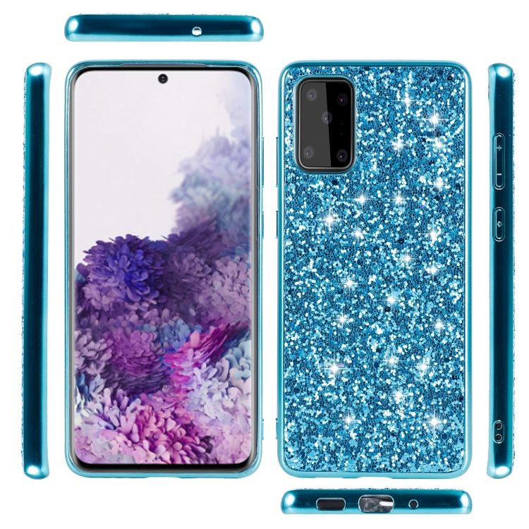 For Galaxy S20 Plating Glittery Powder Shockproof TPU Protective Case