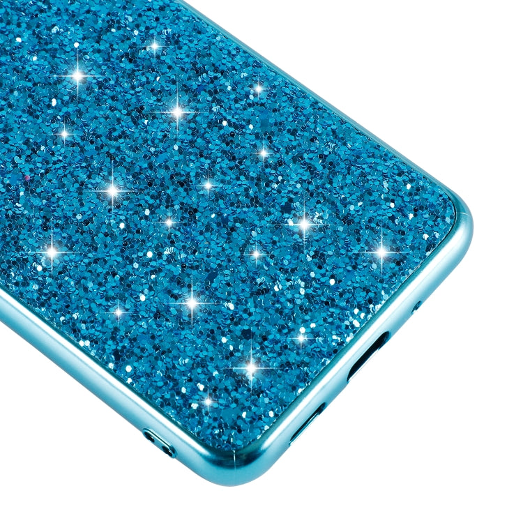 For Galaxy S20 Ultra Plating Glittery Powder Shockproof TPU Protective Case