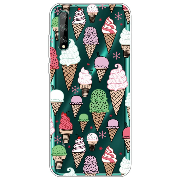 For Huawei Enjoy 10S Painted TPU Protective Case