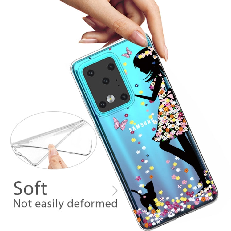 For Galaxy S20 Ultra Painted TPU Protective Case