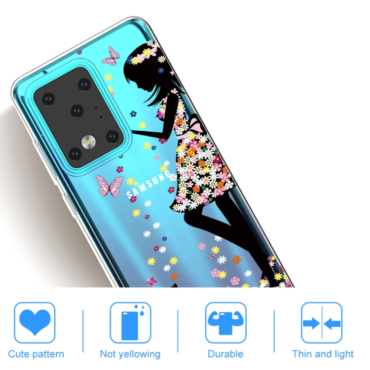 For Galaxy S20 Ultra Painted TPU Protective Case