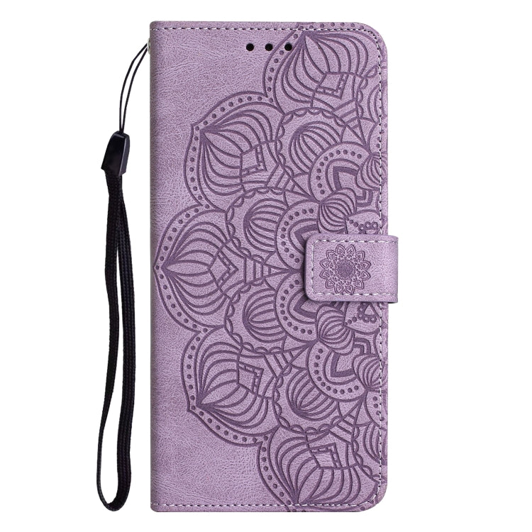 For iPhone 13 Mandala Embossed Flip Leather Phone Case