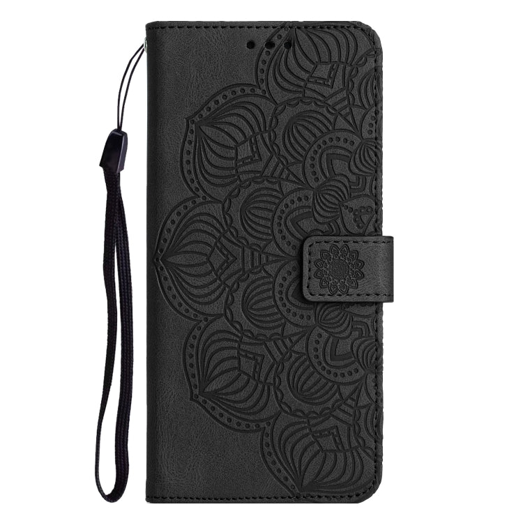 For iPhone 13 Pro Max Mandala Embossed Flip Leather Phone Case
