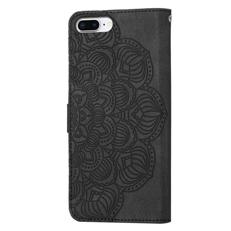 Mandala Embossed Flip Leather Phone Case For iPhone 7 Plus / 8 Plus