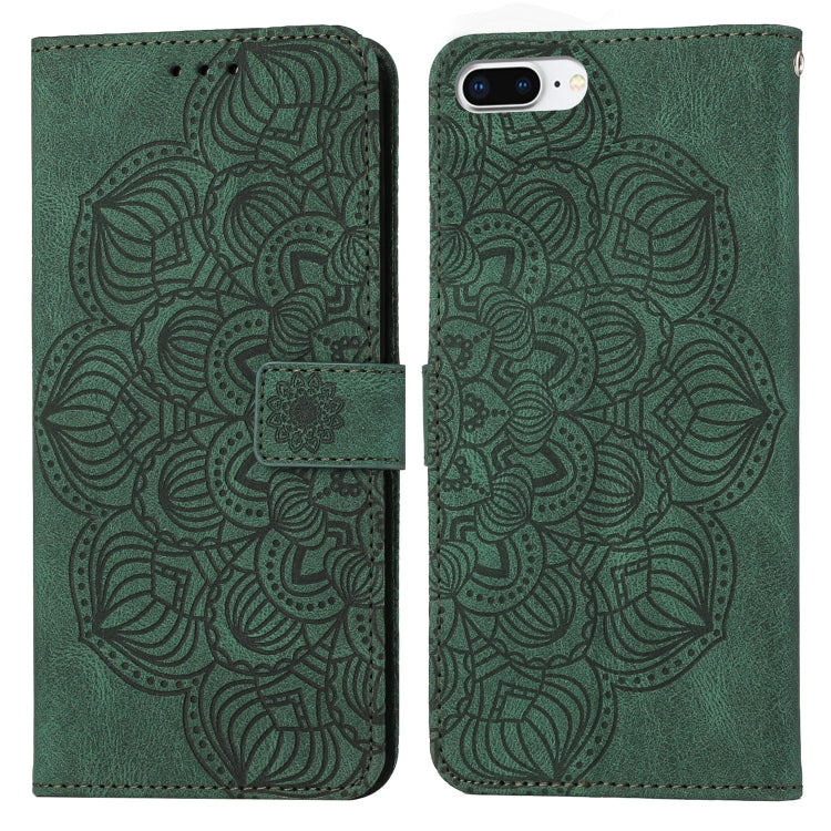 Mandala Embossed Flip Leather Phone Case For iPhone 7 Plus / 8 Plus