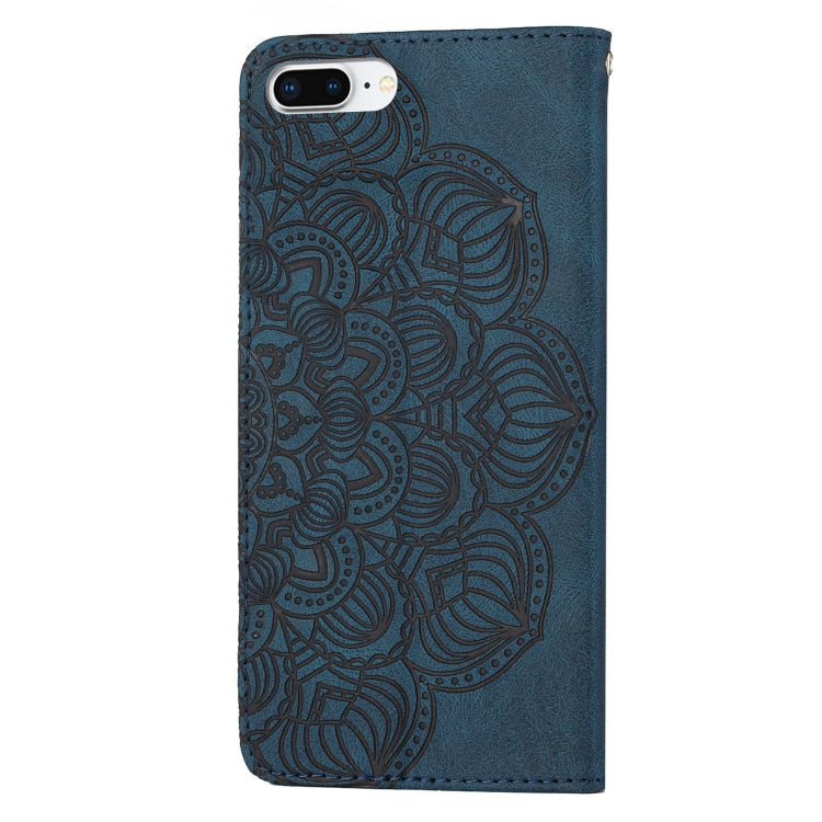 Mandala Embossed Flip Leather Phone Case For iPhone 7 Plus / 8 Plus