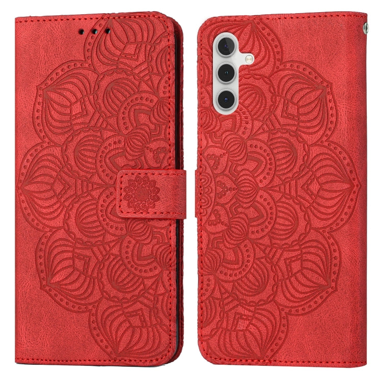 For Samsung Galaxy A13 5G Mandala Embossed Flip Leather Phone Case