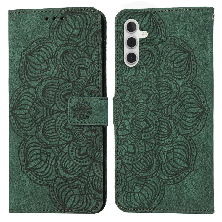 For Samsung Galaxy A13 5G Mandala Embossed Flip Leather Phone Case