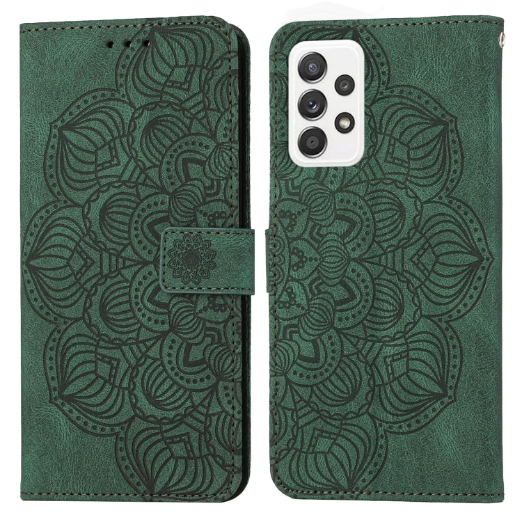 For Samsung Galaxy A23 Mandala Embossed Flip Leather Phone Case