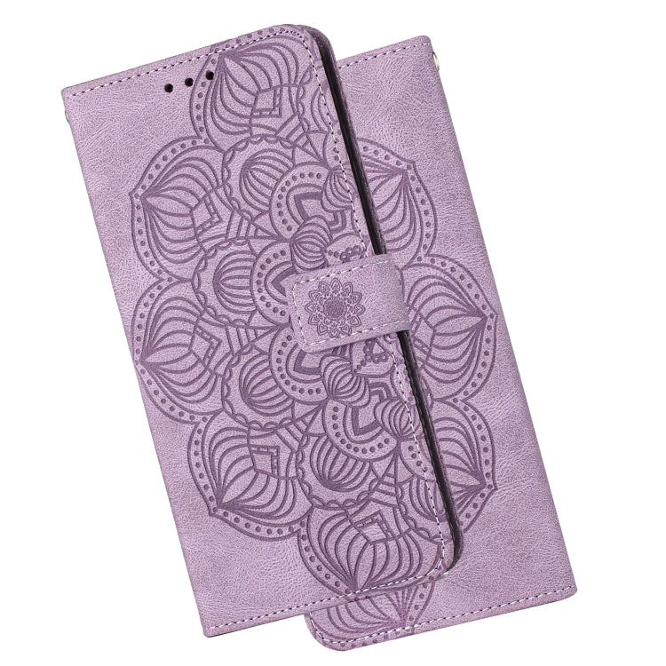 For Samsung Galaxy A31 Mandala Embossed Flip Leather Phone Case