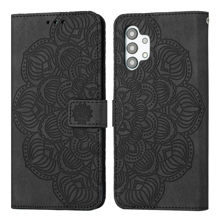 For Samsung Galaxy A32 5G Mandala Embossed Flip Leather Phone Case