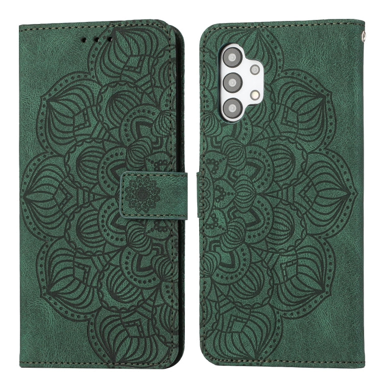 For Samsung Galaxy A32 5G Mandala Embossed Flip Leather Phone Case