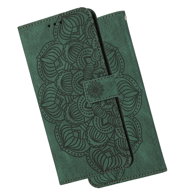 For Samsung Galaxy A42 5G Mandala Embossed Flip Leather Phone Case