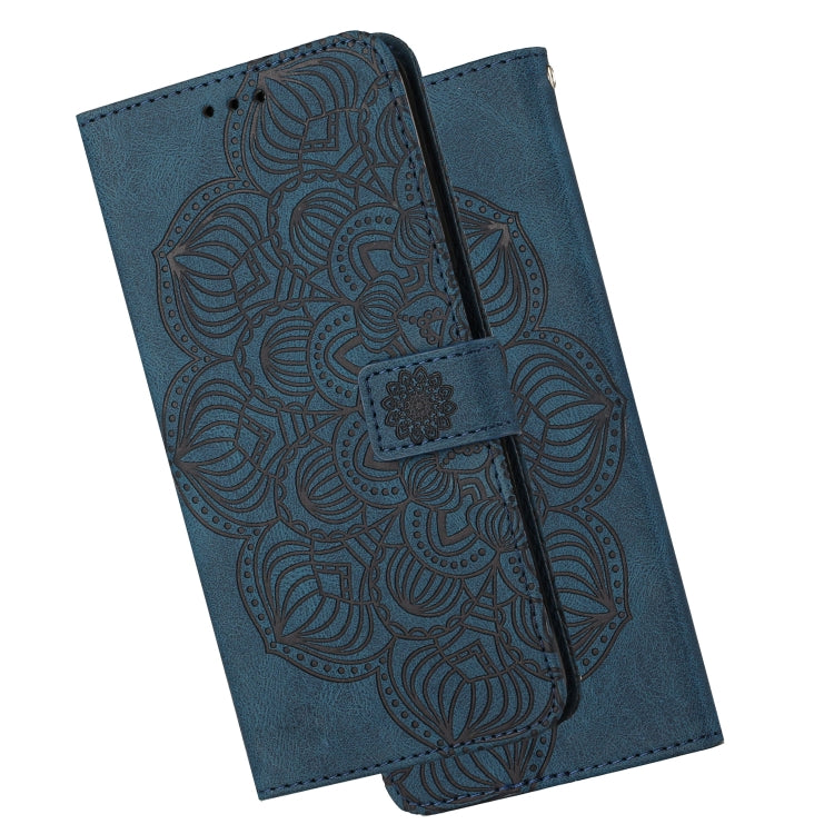 For Samsung Galaxy A50 Mandala Embossed Flip Leather Phone Case