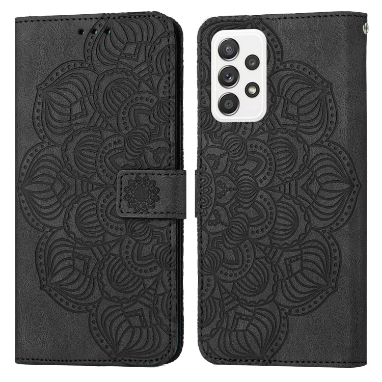 For Samsung Galaxy A53 Mandala Embossed Flip Leather Phone Case