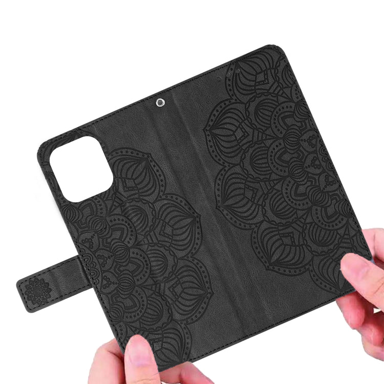 For Samsung Galaxy A72 4G / 5G Mandala Embossed Flip Leather Phone Case
